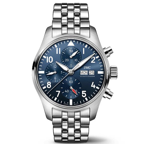 [BLS Factory]IWC 파일럿 워치 크로노그래프 스틸 블루 41 316L *신형 시수루 백 케이스