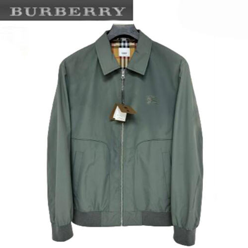 BURBERRY-04033 버버리 그레이 나일론 바람막이 재킷 남성용