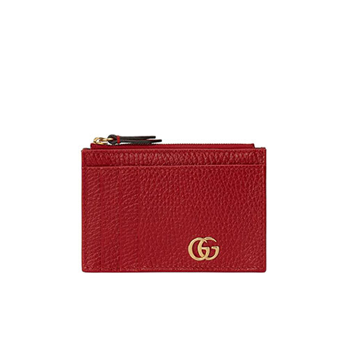 [스페셜오더]GUCCI-574804 6433 구찌 GG 마몽 레드 가죽 카드 케이스