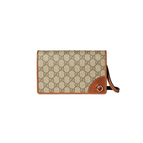 [스페셜오더]GUCCI-820688 9758 구찌 브라운 GG 엠블럼 수퍼 미니 숄더백