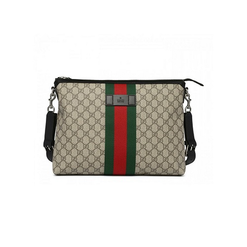 GUCCI-523335 9692 구찌 GG 수프림 미디엄 남녀공용 메신저백