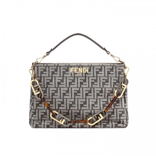 [스페셜오더]FENDI-8BR805 펜디 다크 그레이 O Lock Zip 숄더 백