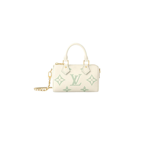 [스페셜오더]LOUIS VUITTON-M24169 루이비통 화이트/그린 모노그램 앙프렝뜨 나노 스피디