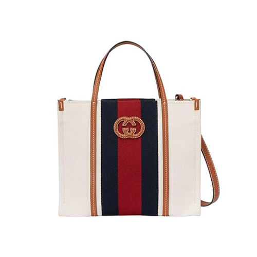 [스페셜오더]GUCCI-727728 9553 구찌 화이트 스몰 인터로킹 G 토트백