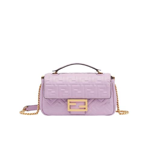 [스페셜오더]FENDI-8BR793 펜디 퍼플 FF 미디 체인 바게트 백 24CM