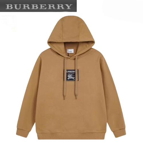 BURBERRY-08135 버버리 베이지 패치 장식 후드 티셔츠 남성용