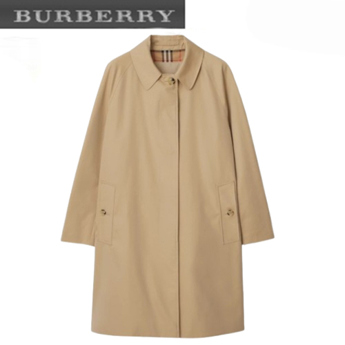 BURBERRY-80794001 버버리 허니 미드 렝스 캠던 헤리티지 카 코트 여성용