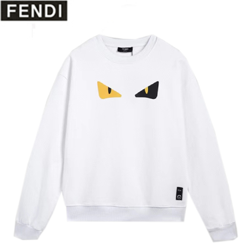 FENDI-07296 펜디 화이트 백 버그 아이 장식 스웨트셔츠 남여공용