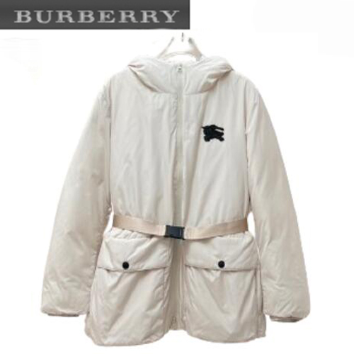 BURBERRY-12227 버버리 아이보리 패치 장식 패딩 여성용