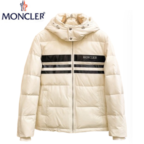 MONCLER-11204 몽클레어 아이보리 스트라이프 장식 패딩 남여공용