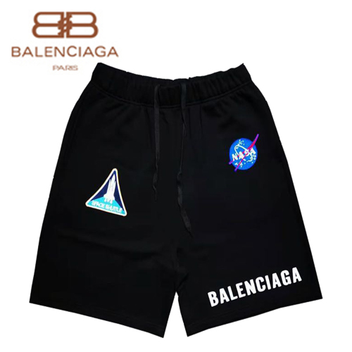 BALENCIAGA-07172 발렌시아가 블랙 코튼 아플리케 장식 스웨트쇼츠 남여공용