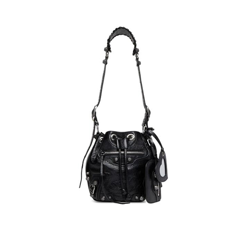 [스페셜오더]BALENCIAGA-702431 발렌시아가 블랙 LE CAGOLE XS 버킷 백