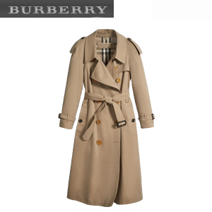 [스페셜오더]BURBERRY-40517861버버리 레진 버튼 코튼 개버딘 오버사이즈 트렌치코트 여성용