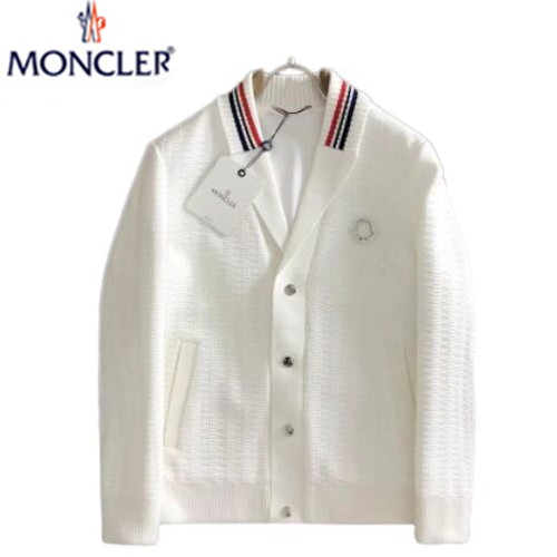 MONCLER-10038 몽클레어 화이트 스트라이프 장식 가디건 남성용