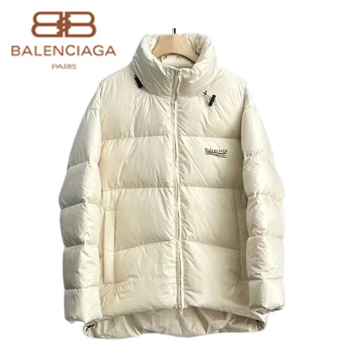 BALENCIAGA-08279 발렌시아가 화이트 프린트 장식 패딩 여성용