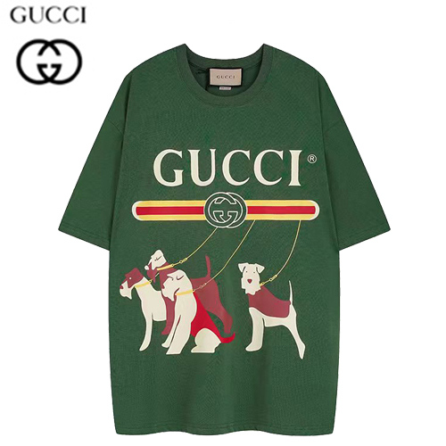 GUCCI-07115 구찌 그린 프린트 장식 티셔츠 남여공용