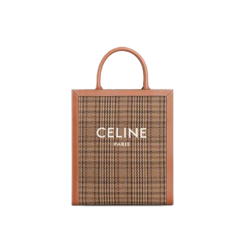 [스페셜오더]CELINE-192082 셀린느 브라운 텍스타일 스몰 버티컬 카바스 백