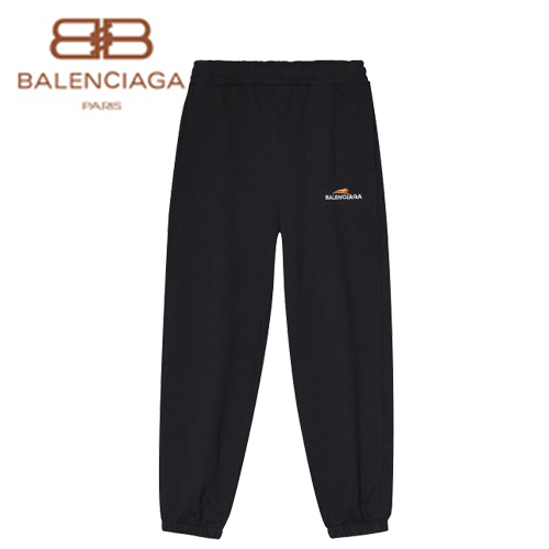 BALENCIAGA-02139 발렌시아가 블랙 로고 아플리케 디테일 스웨트팬츠 남여공용