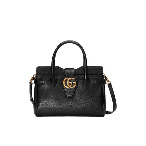 [스페셜오더]GUCCI-658450 1000 구찌 블랙 더블 G 스몰 탑 핸들백