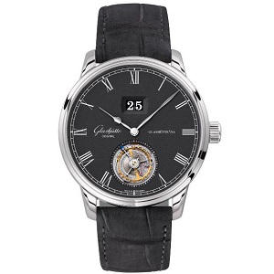 [스페셜오더]Glashutte Original-글라슈테 오리지널 세나토 뚜르비옹 알프레도 헬빅 에디션 블랙다이얼 워치42mm